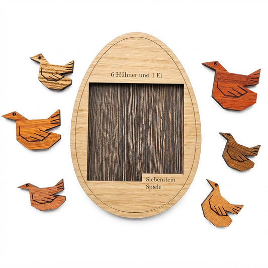6 HUHNER UND 1 EI - 6 GALLINE E 1 UOVO