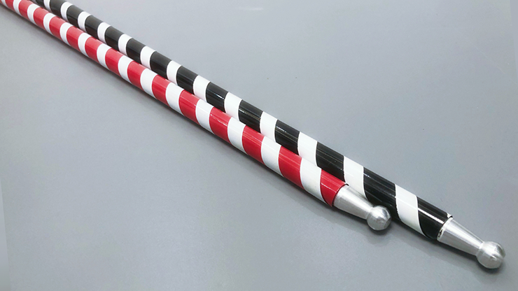 The Ultra Cane (Appearing / Metal) Black / White Stripe by Bond Lee