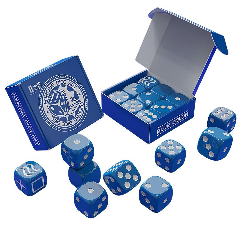 Forcing Dice Set by Iarvel Magic - Forcing plus Normal Dice - Blue