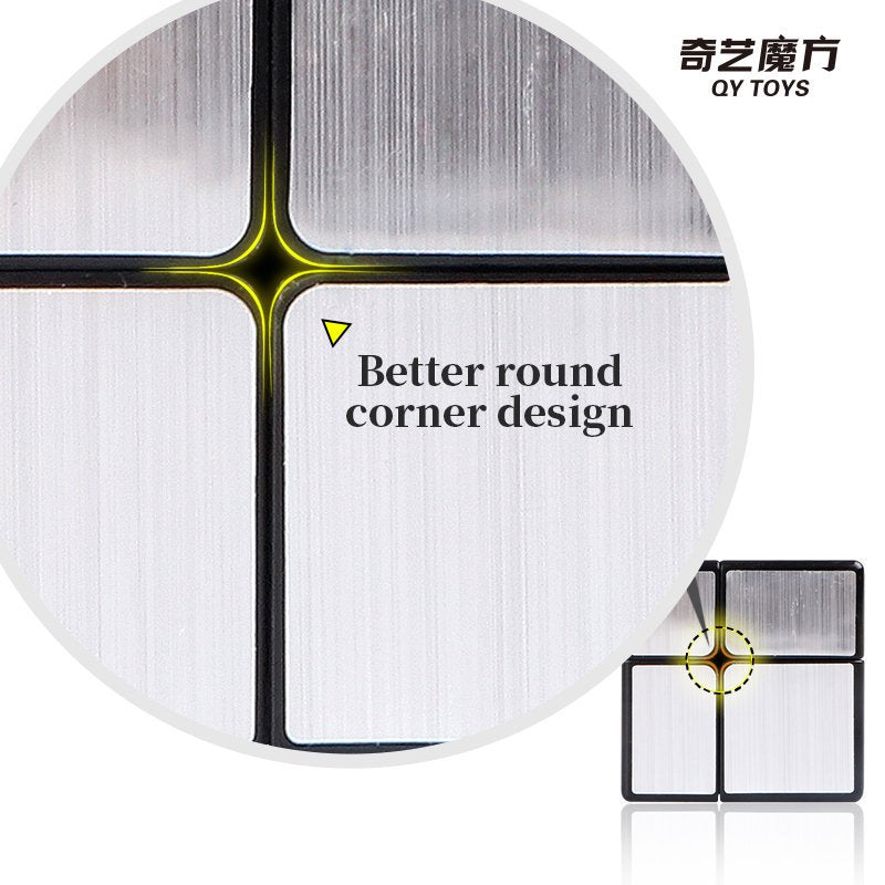 QIYI 2X2 CUBO SPECCHIO ARGENTO