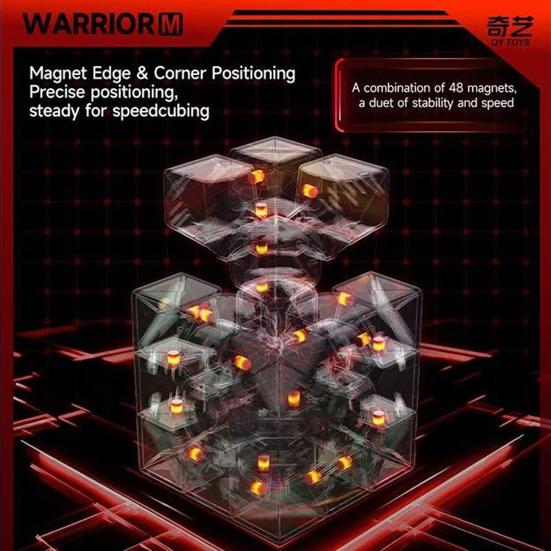 QIYI 3X3 STICKERLESS WARRIOR M - MAGNETICO