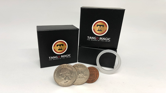 Locking Trick 61 cents (2 Quarters, 1 Dime, 1 Penny) by Tango (D0130)