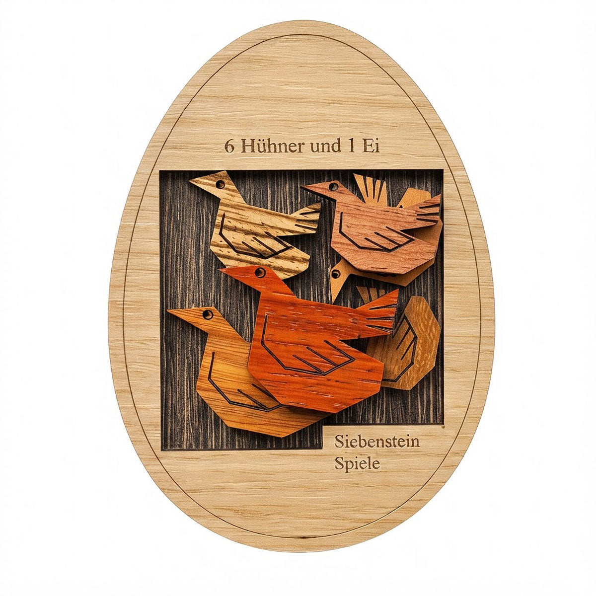 6 HUHNER UND 1 EI - 6 GALLINE E 1 UOVO