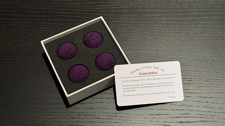 Shining Crochet Balls (Dark Purple) by JT Magic