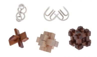 SET LEGNO E METALLO 5 IN 1 - GRANDI CERVELLI - UOMINI