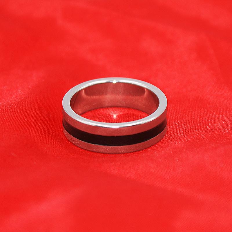 Anello PK - Argentato - Dark line - Diametro 19 mm