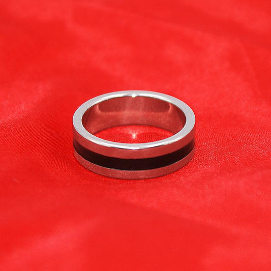 Anello PK - Argentato - Dark line - Diametro 19 mm