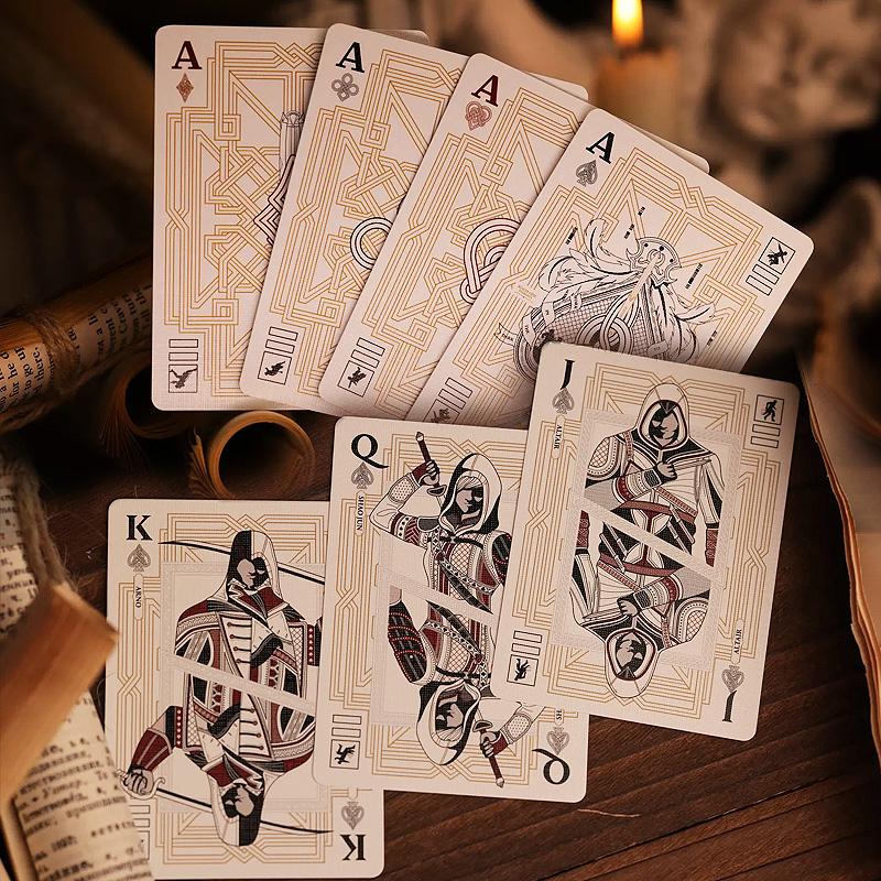 Assassin\'s Creed Legacy Playing Cards - White Hidden Blade Edition