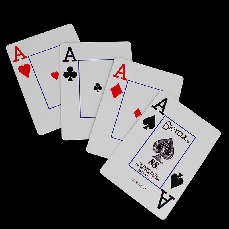 Bicycle - Mazzo formato poker jumbo index - Dorso rosso