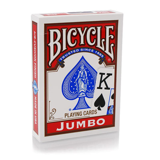 Bicycle - Mazzo formato poker jumbo index - Dorso rosso