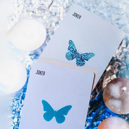 Butterfly Seasons Playing Cards - Winter  (marked)