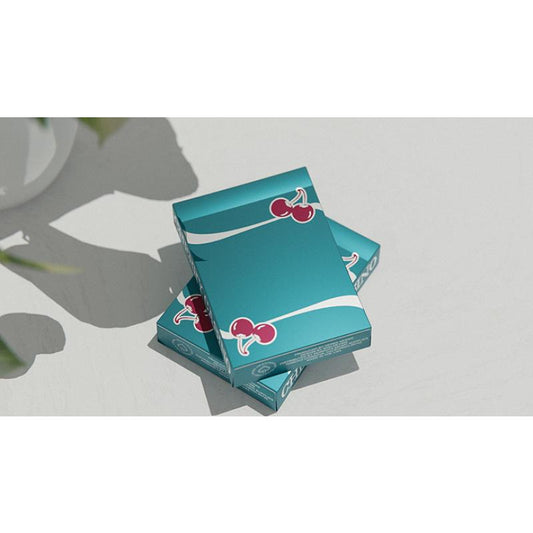 Cherry Casino (Tropicana Teal) Playing Cards by Pure Imagination Projects