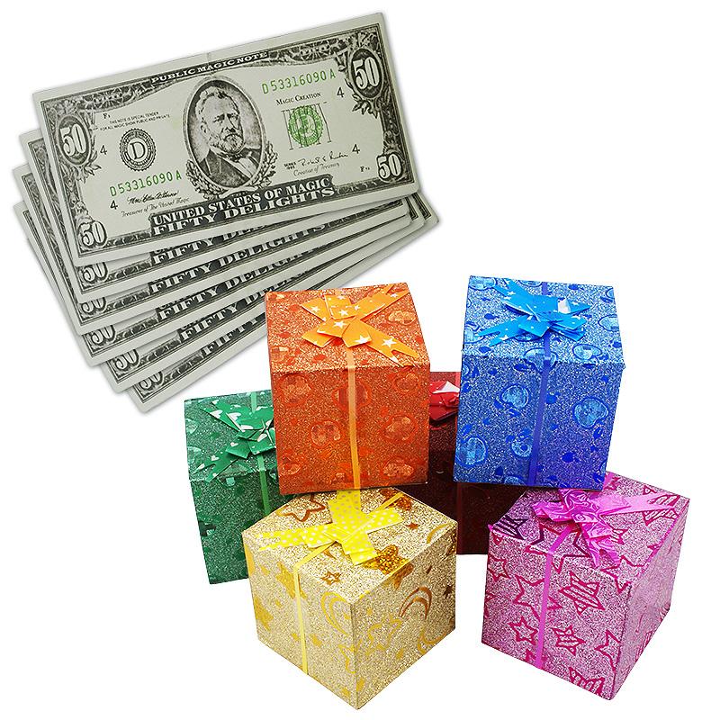 Dollars to Gift Boxes