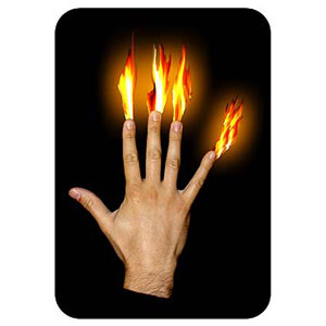 Fiamme sulle dita
