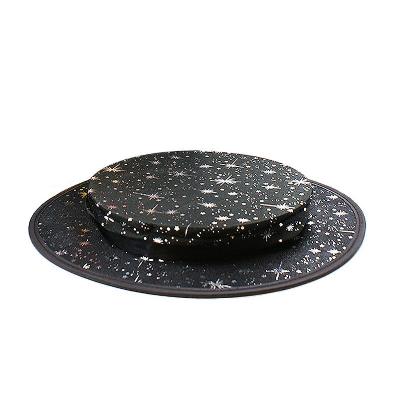Folding Top Hat with Secret Pocket - Stars