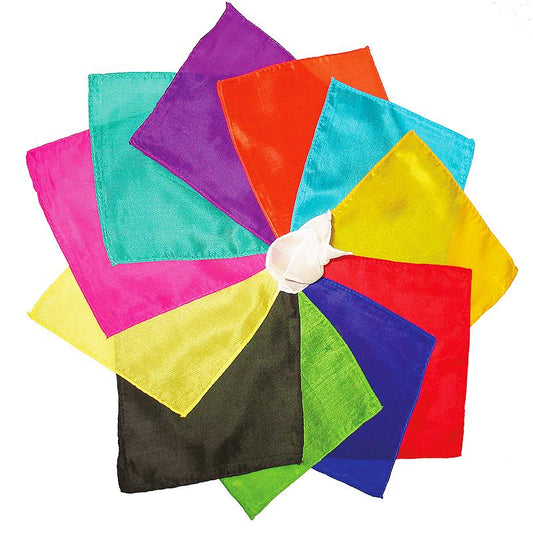 Foulards di seta cm 15x15 - Busta assortita di 12