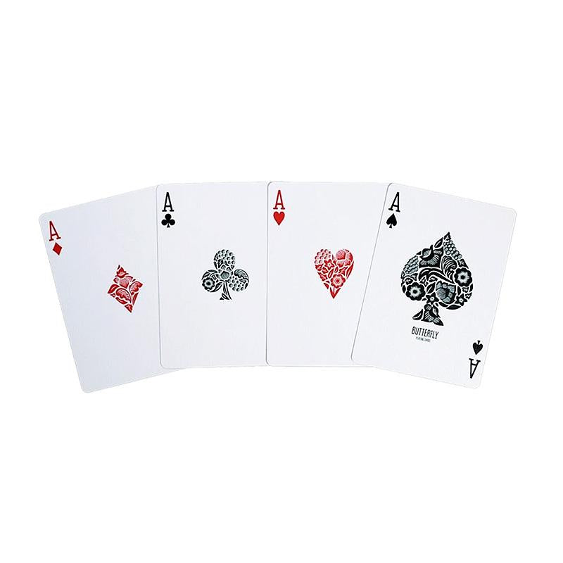 Original 3rd Edition Butterfly Playing Cards  with video tutorials - Blue (marked)