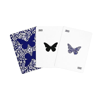 Original 3rd Edition Butterfly Playing Cards  with video tutorials - Blue (marked)