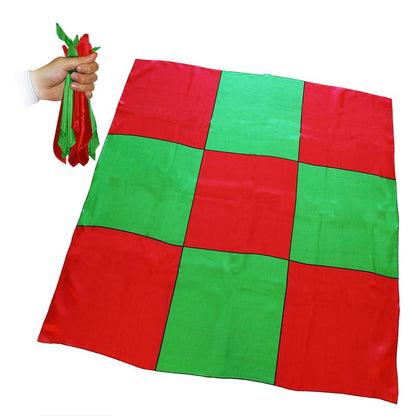 Sitta Chessboard Blendo - Rosso e verde - Cm 90 x 90