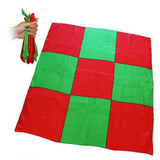 Sitta Chessboard Blendo - Rosso e verde - Cm 90 x 90