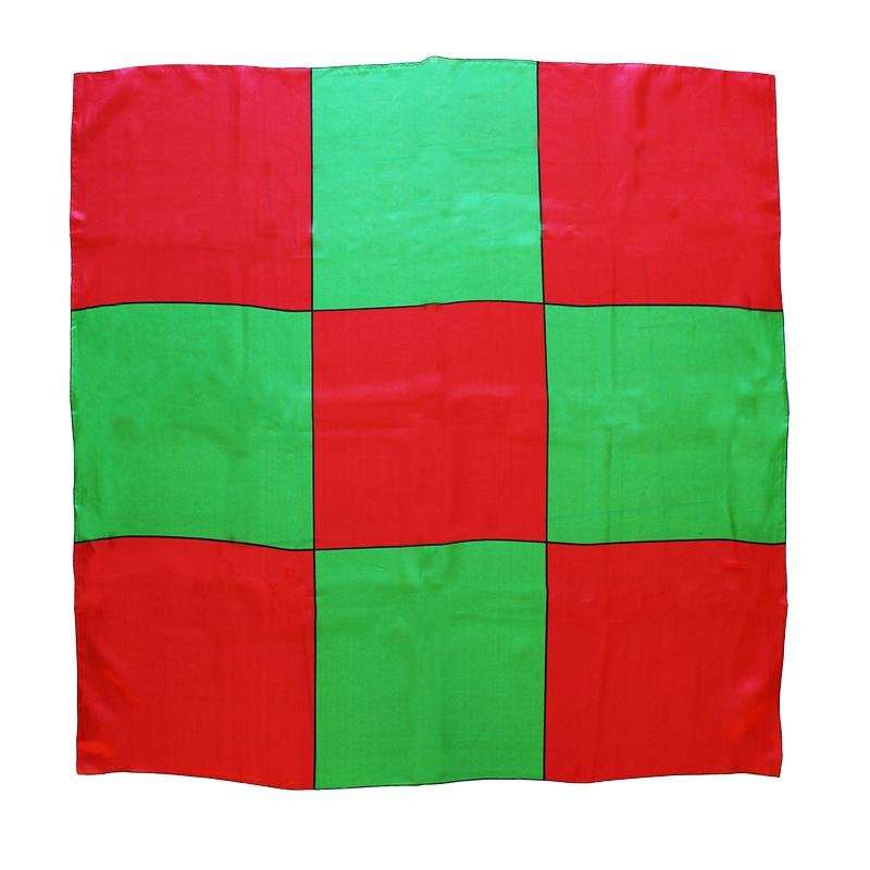 Sitta Chessboard Blendo - Rosso e verde - Cm 90 x 90