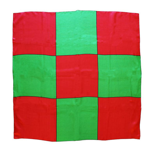 Sitta Chessboard Blendo - Rosso e verde - Cm 90 x 90