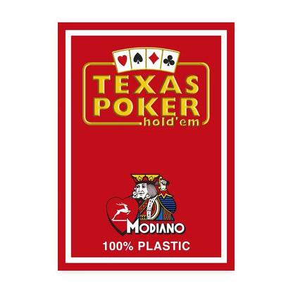 Mazzo Modiano - Texas Poker 2 Jumbo index Rosso