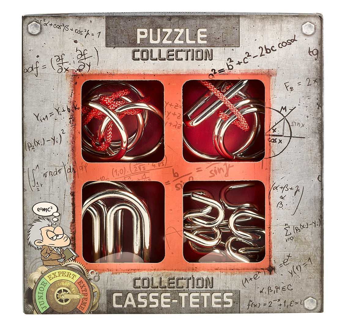 SET 4 IN 1 EUREKA - EXTREME METAL PUZZLE - ROSSO