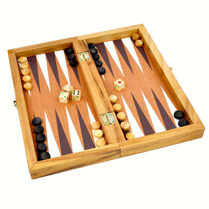 SCACCHI + DAMA + BACKGAMMON 3 IN 1