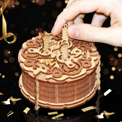 BIRTHDAY CAKE GIFT PUZZLE BOX