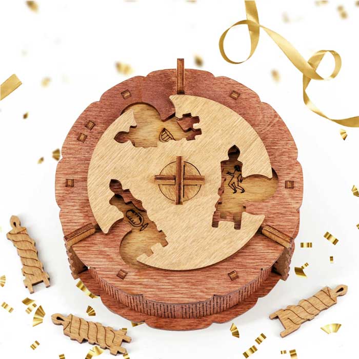 BIRTHDAY CAKE GIFT PUZZLE BOX