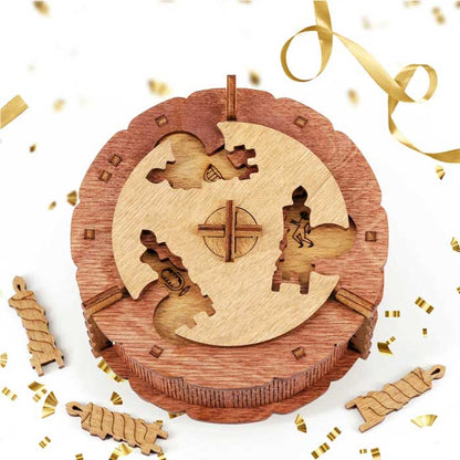 BIRTHDAY CAKE GIFT PUZZLE BOX