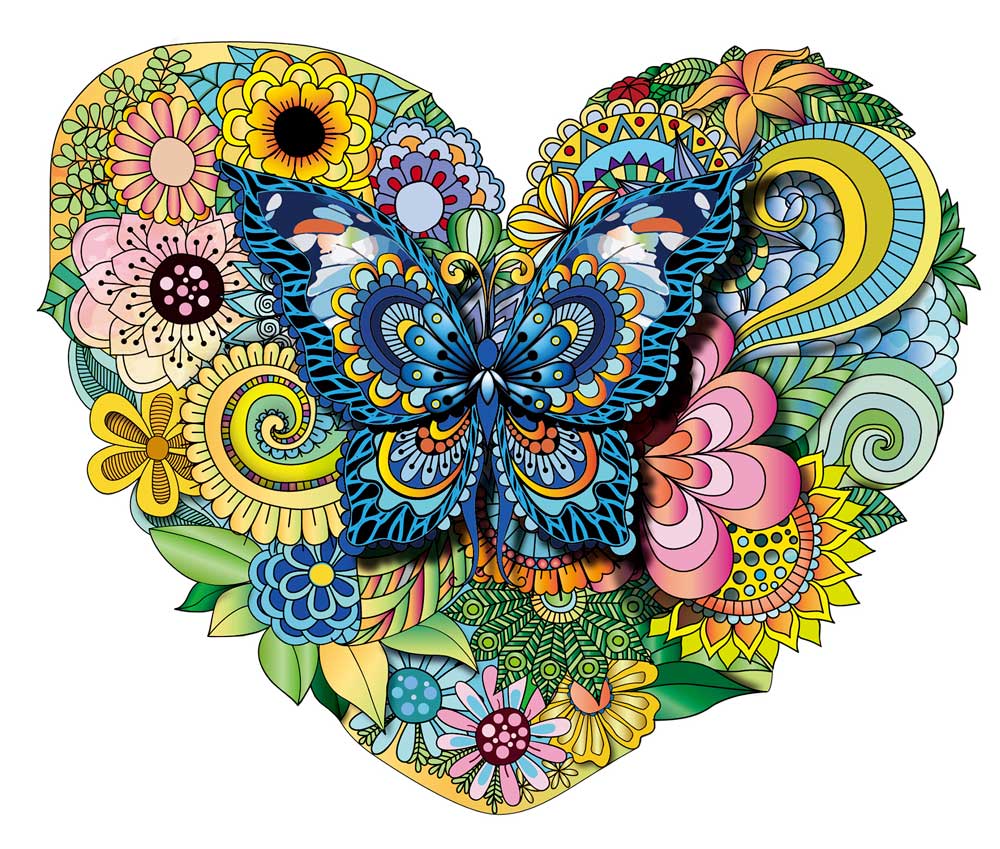 MANDALA PUZZLES - LA FARFALLA