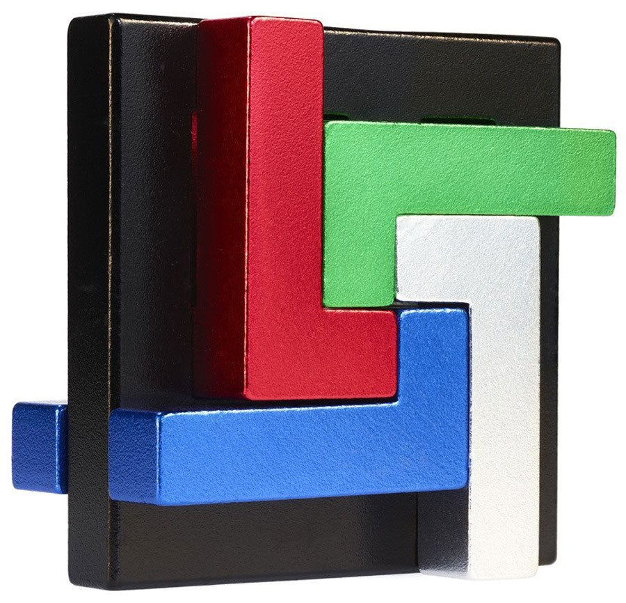 EUREKA 3D QUAD L METAL PUZZLE - LE QUATTRO L