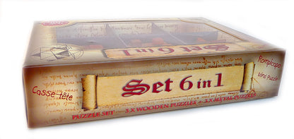 SET 6 IN 1 SERIE LEONARDO - 3 IN LEGNO + 3 IN METALLO