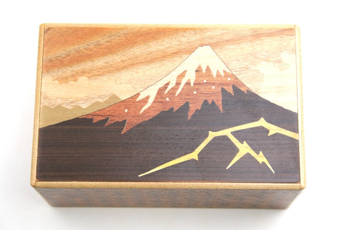 YOSEGI BOX KAMINARI-FUJI AND TSUBAKI - 21 STEPS