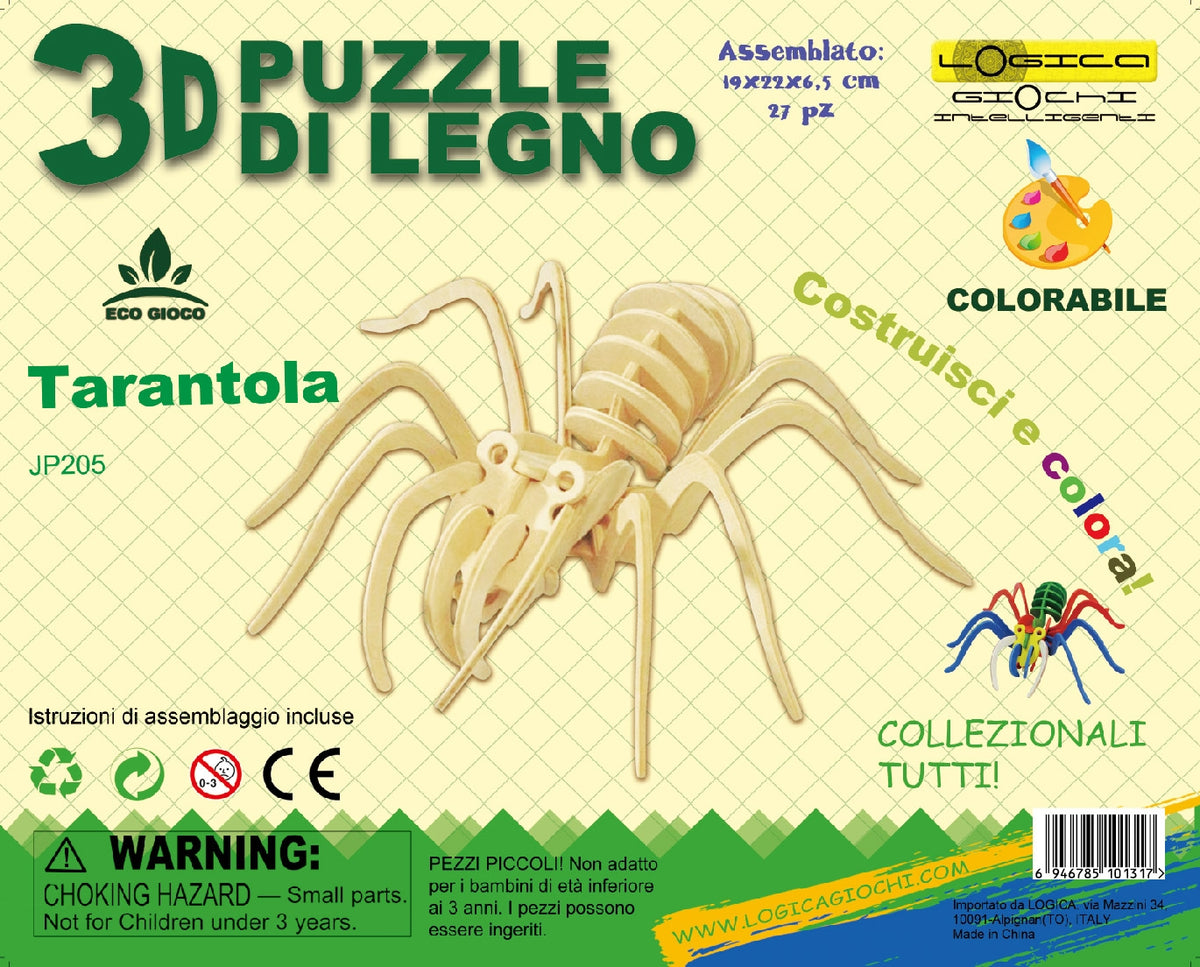 TARANTOLA - TARANTULA 2D PUZZLE - LOGICA GIOCHI EDITION