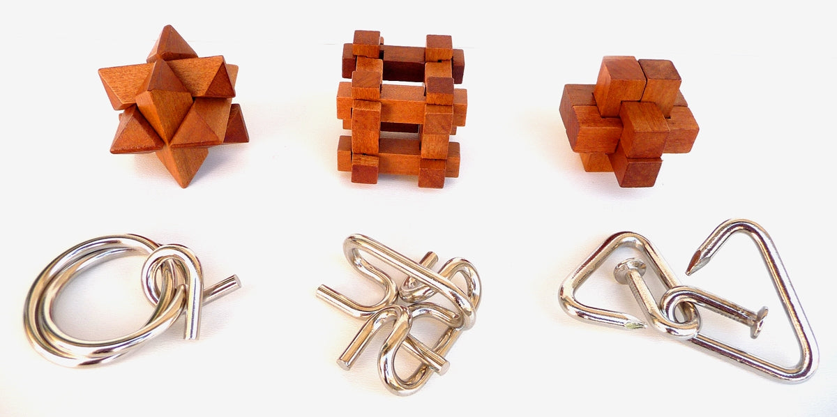SET 6 IN 1 SERIE LEONARDO - 3 IN LEGNO + 3 IN METALLO