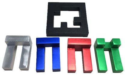 EUREKA 3D QUAD L METAL PUZZLE - LE QUATTRO L