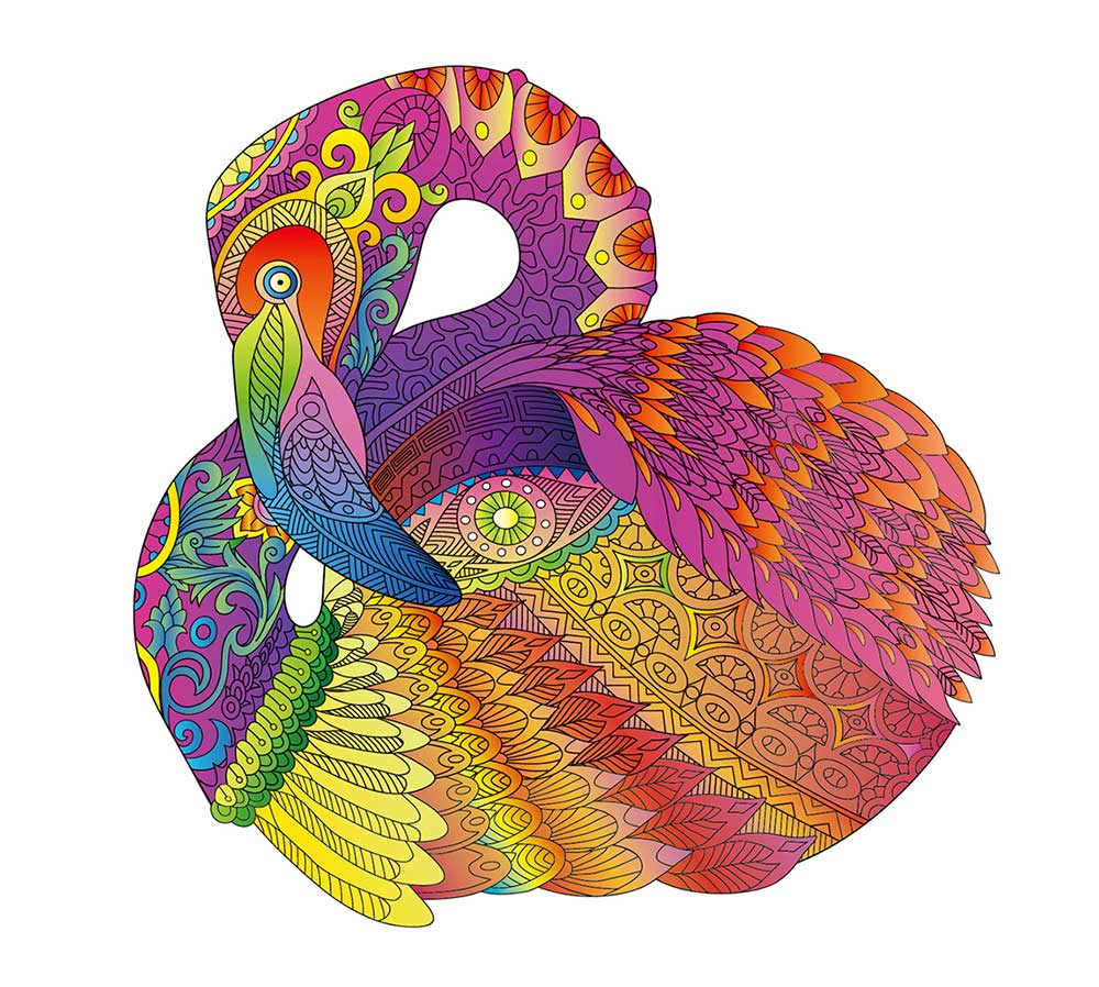 MANDALA PUZZLES - IL FENICOTTERO