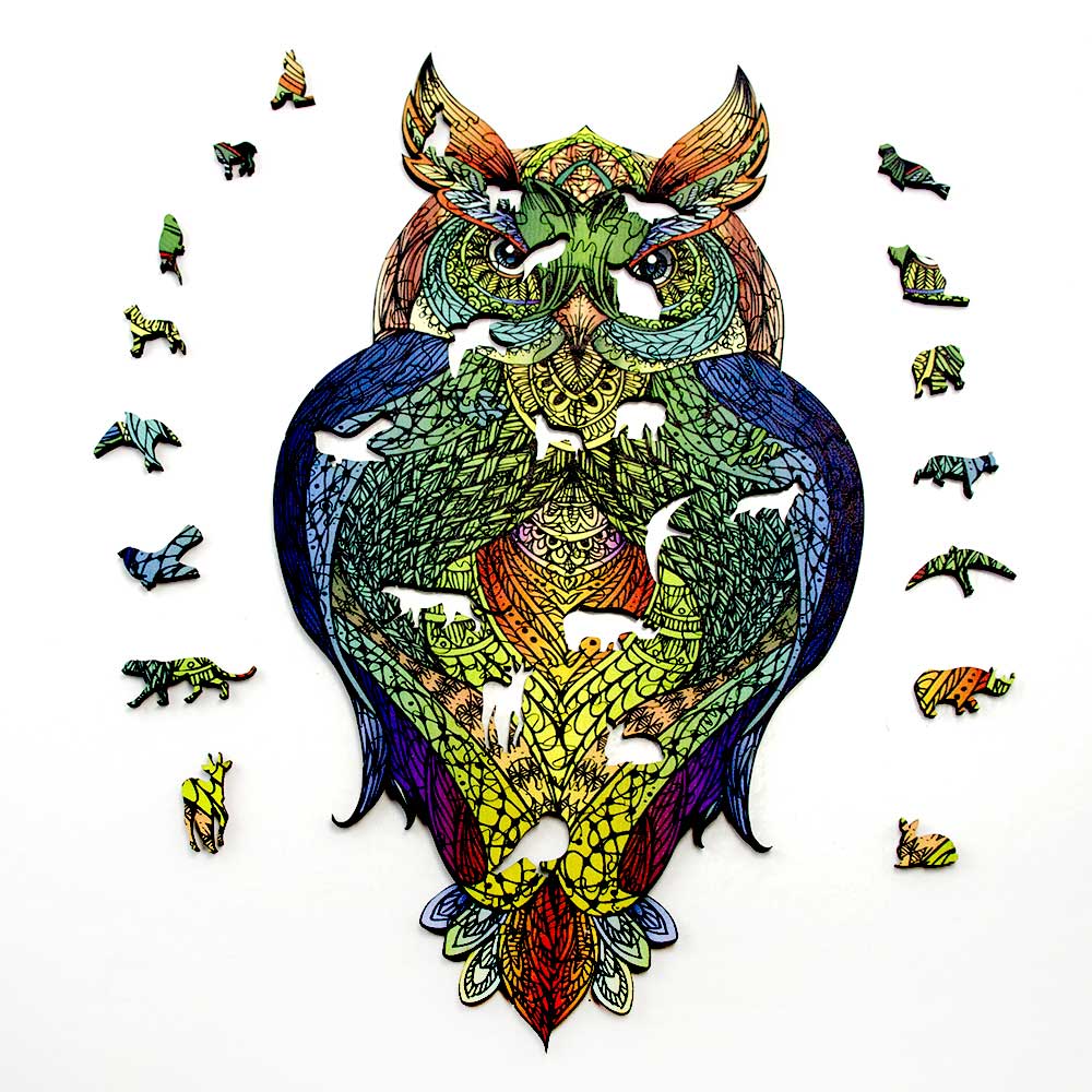 MANDALA PUZZLES - IL GUFO