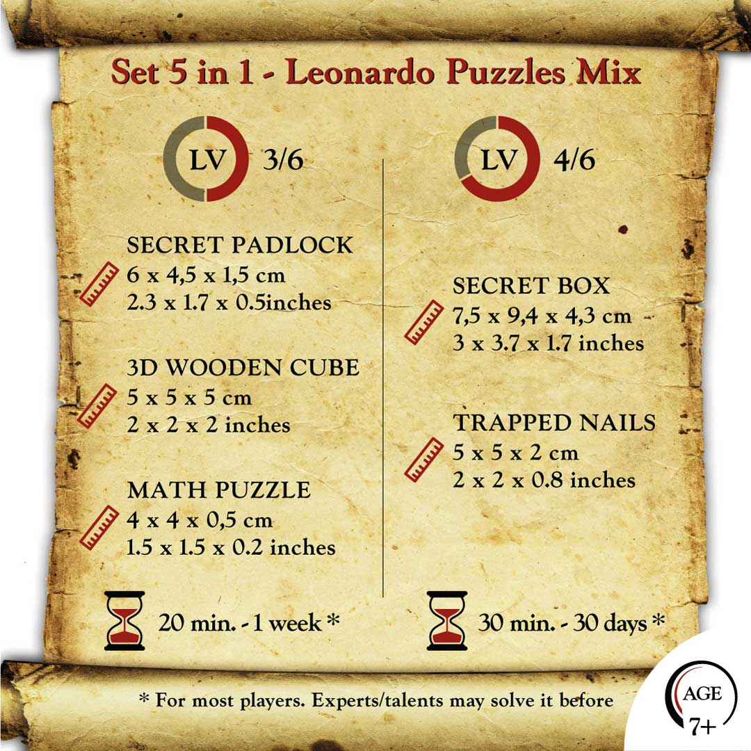 SET 5 IN 1 SERIE LEONARDO - MIX