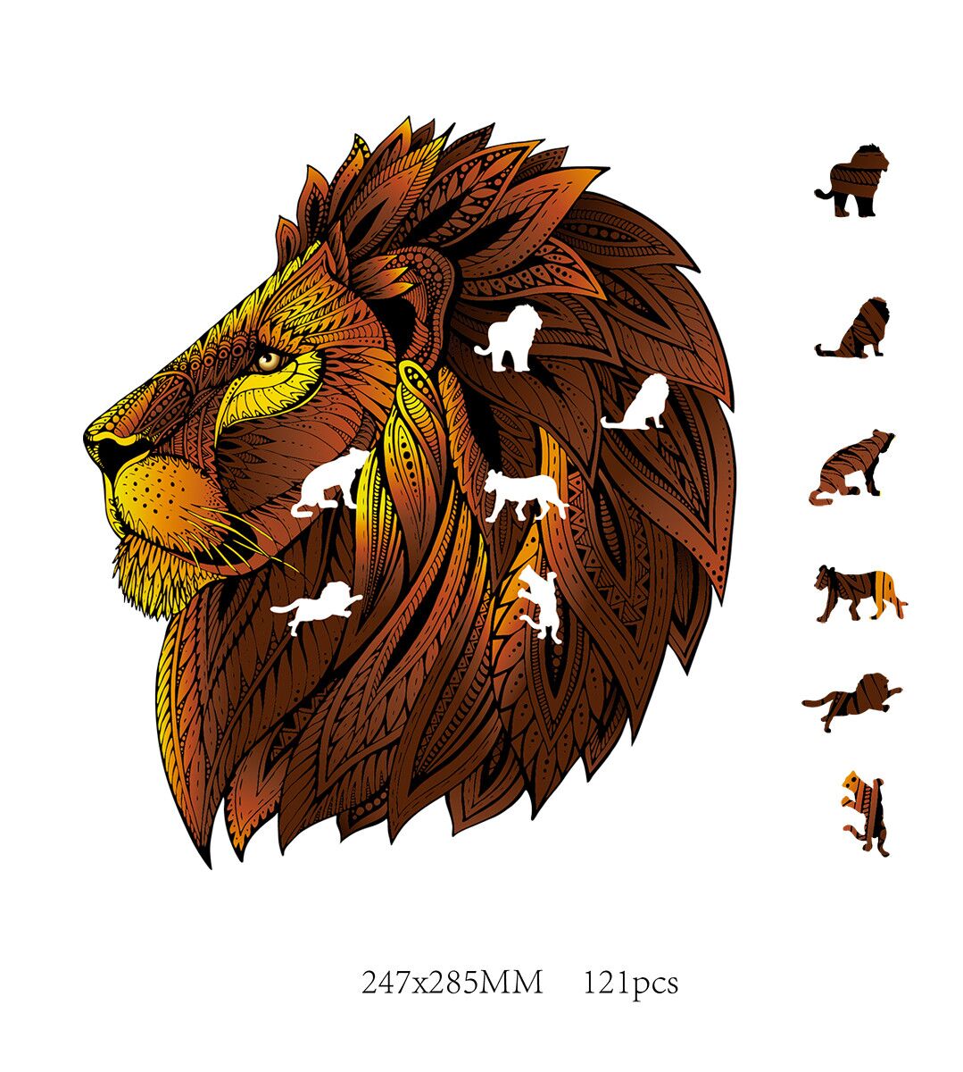 MANDALA PUZZLES - IL LEONE