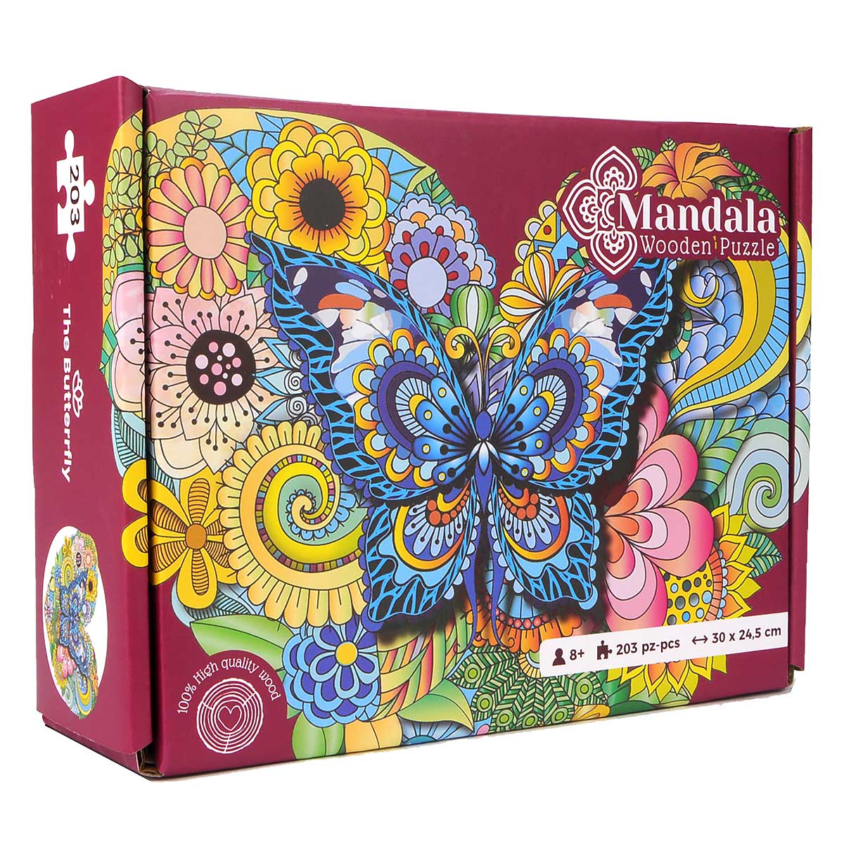 MANDALA PUZZLES - LA FARFALLA