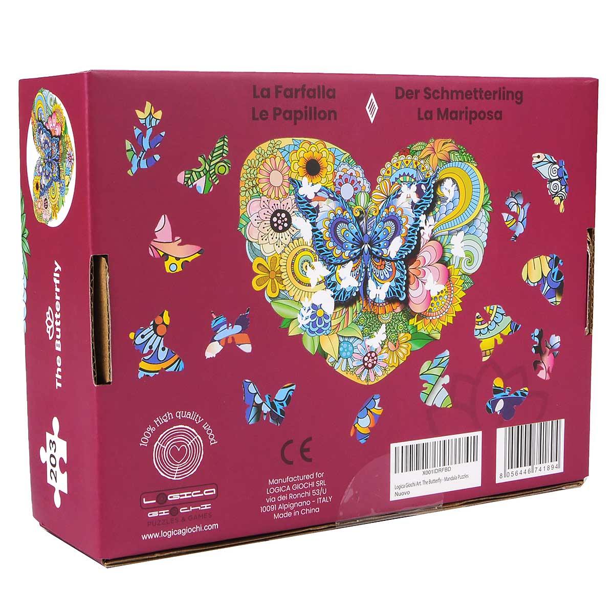 MANDALA PUZZLES - LA FARFALLA
