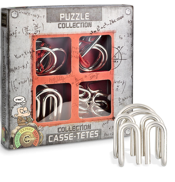 SET 4 IN 1 EUREKA - EXTREME METAL PUZZLE - ROSSO