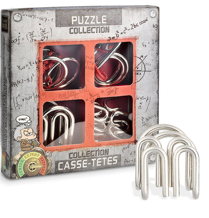 SET 4 IN 1 EUREKA - EXTREME METAL PUZZLE - ROSSO