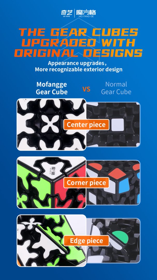 QIYI GEAR CUBE 3X3 (SCATOLA A COLORI)