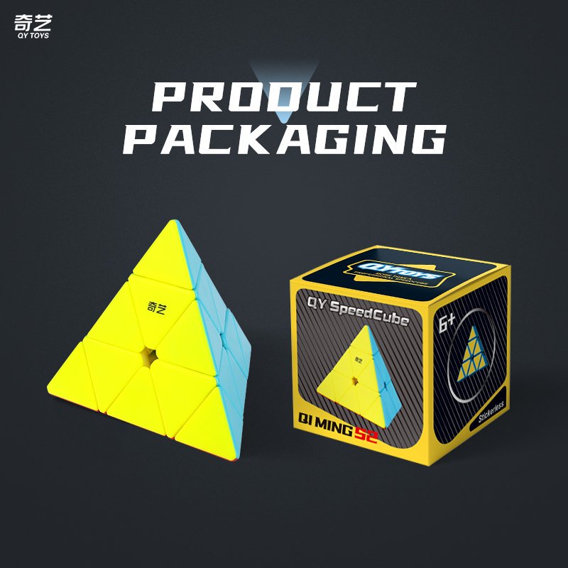 QIYI PYRAMINX QIMING S2 STICKERLESS