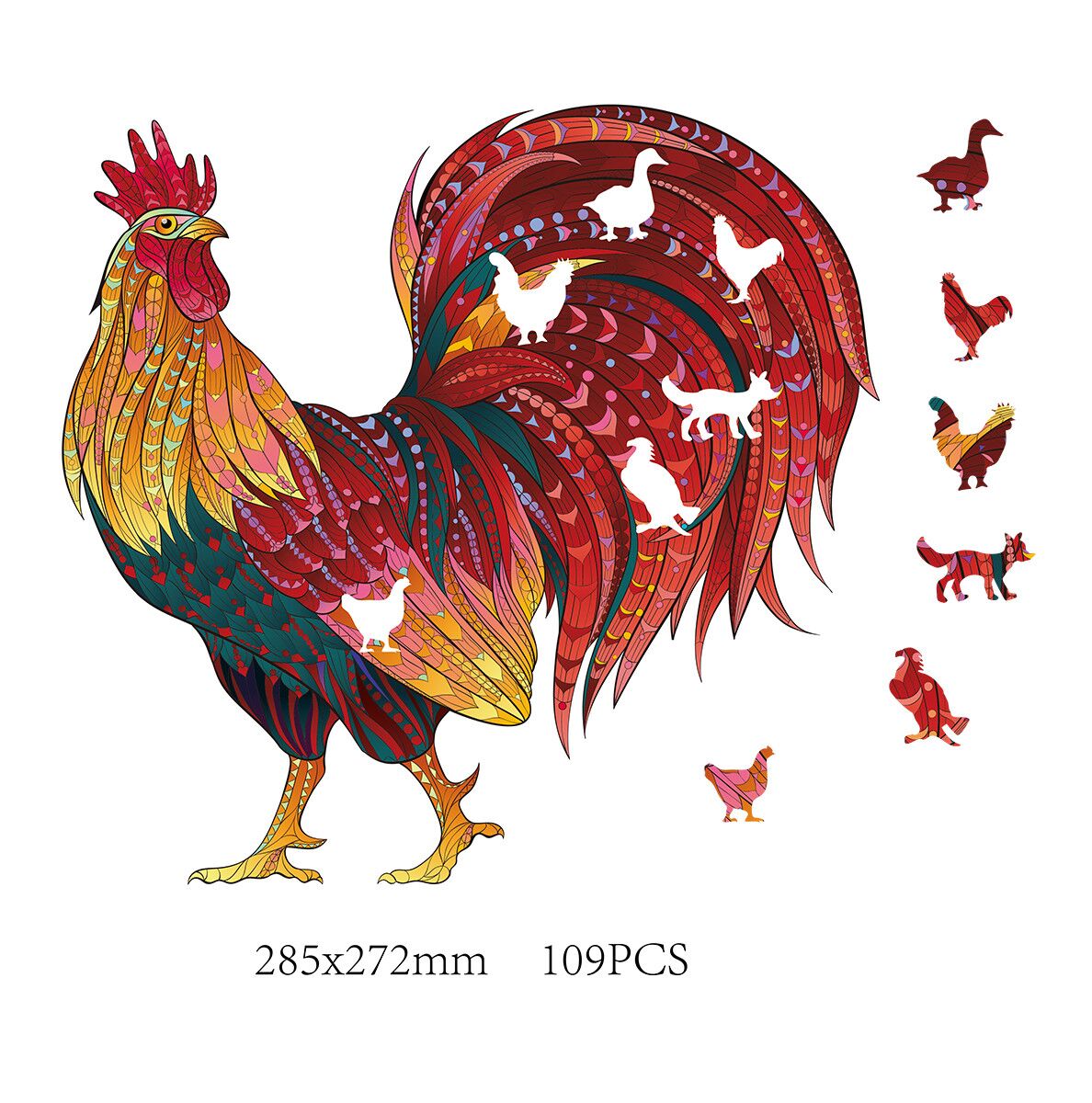 MANDALA PUZZLES - IL GALLO